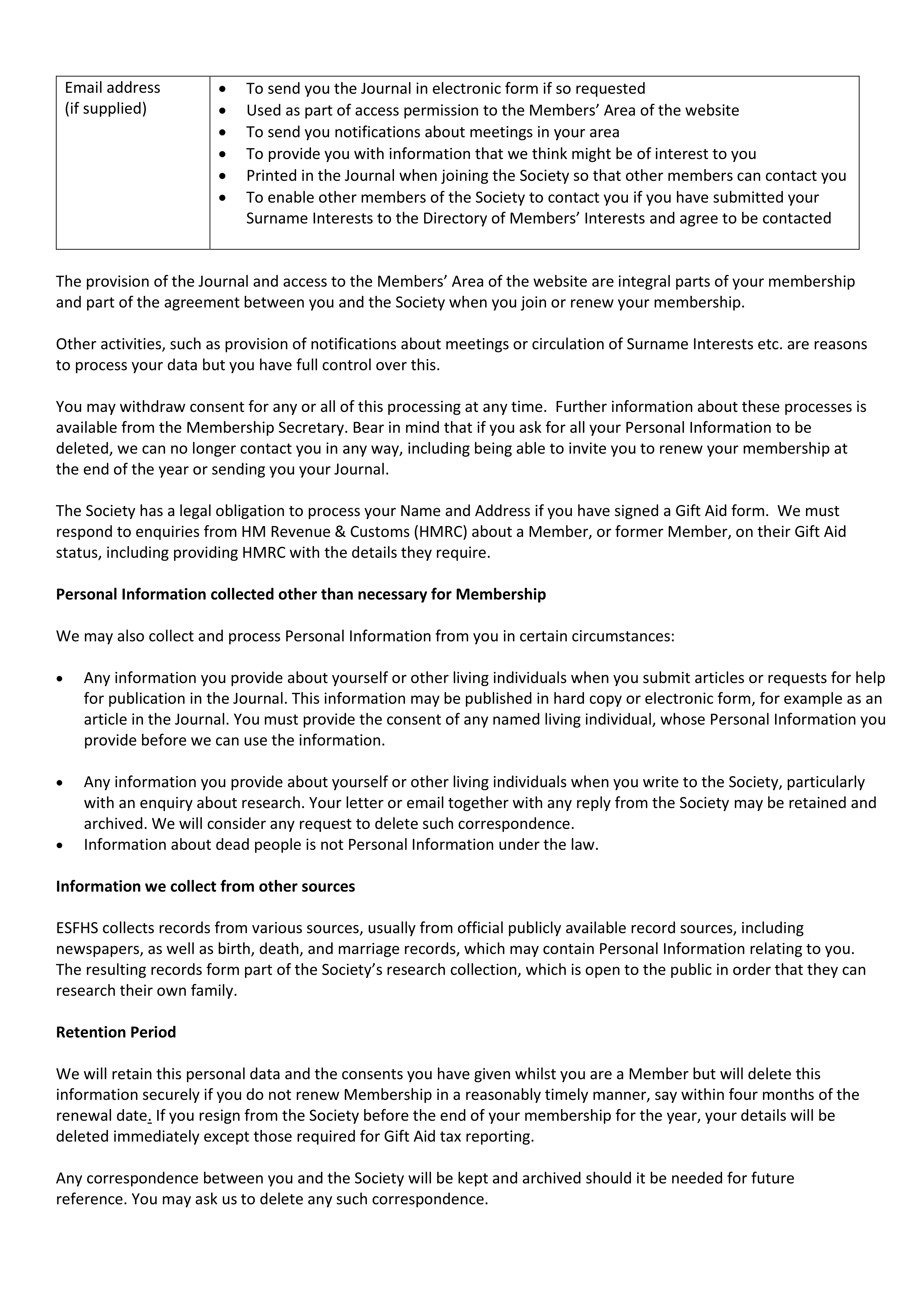 ESFHS Privacy Policy2